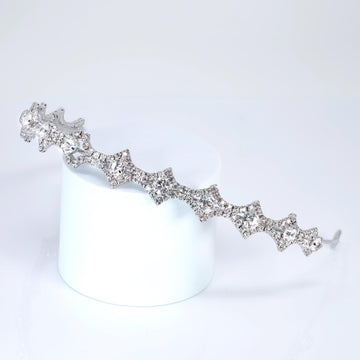 Swarovski Crystals Crown of Eternity Headband, Hair Vine Headband, Bridal Hair, Rhinestone Delicate Headband.